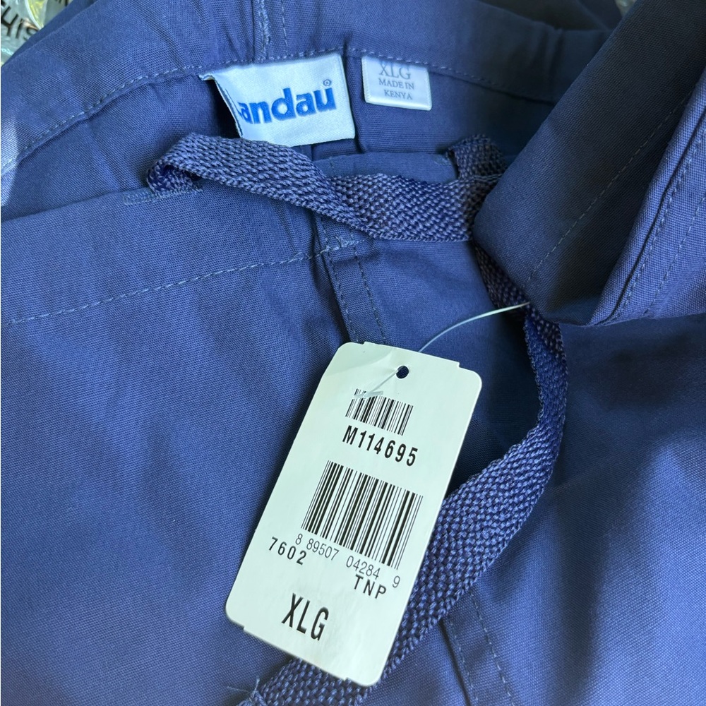 Landau Blue scrub  Pants with Flat Front Design unisex in original packing